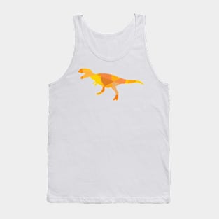 Tiranosaurus rex in orange mix colors Tank Top